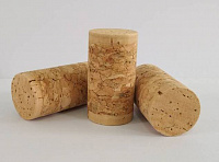 Пробка корковая, не отбеленная, с натуральными дисками, размер 23,5*39